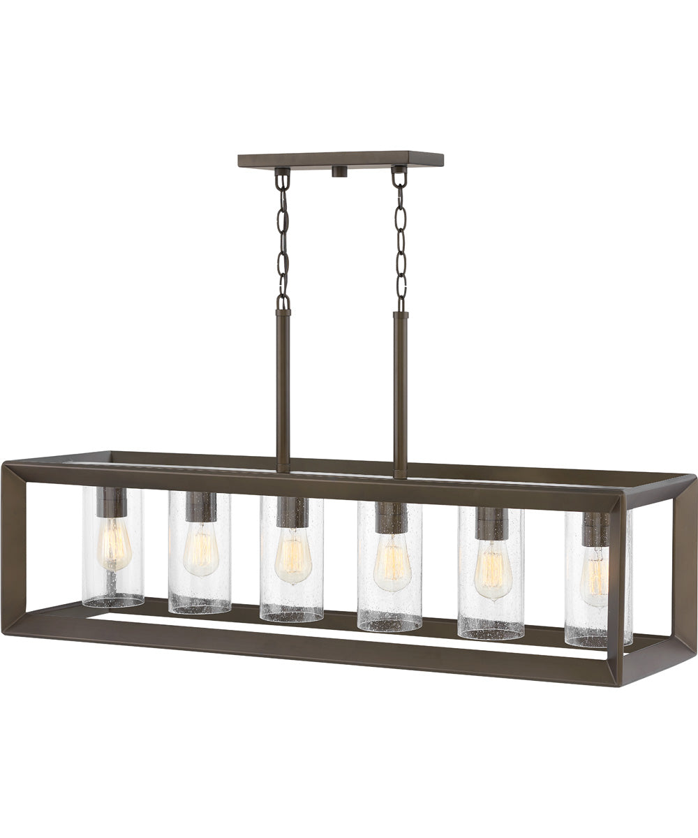 Rhodes 6-Light LED Outdoor Linear in Warm Bronze