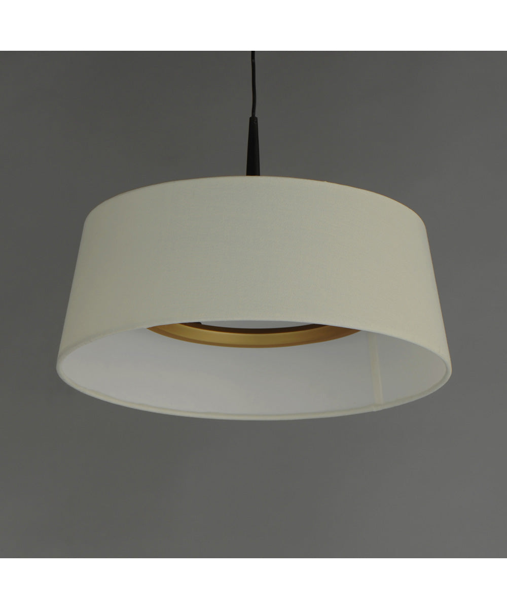 Paramount 16 inch LED Pendant Natural Aged Brass
