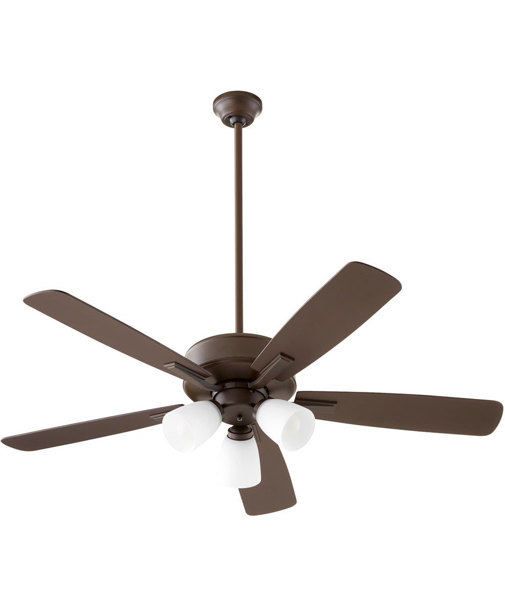52" Ovation 3-light LED Ceiling Fan Oiled Bronze