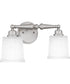Cecilia Medium 2-light Bath Light Brushed Nickel