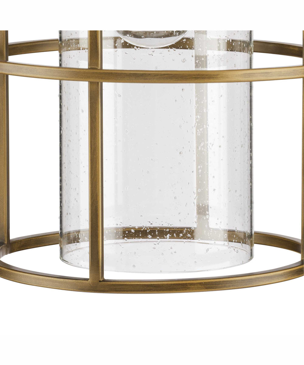 Burgess 1-Light Modern Farmhouse Pendant Aged Bronze