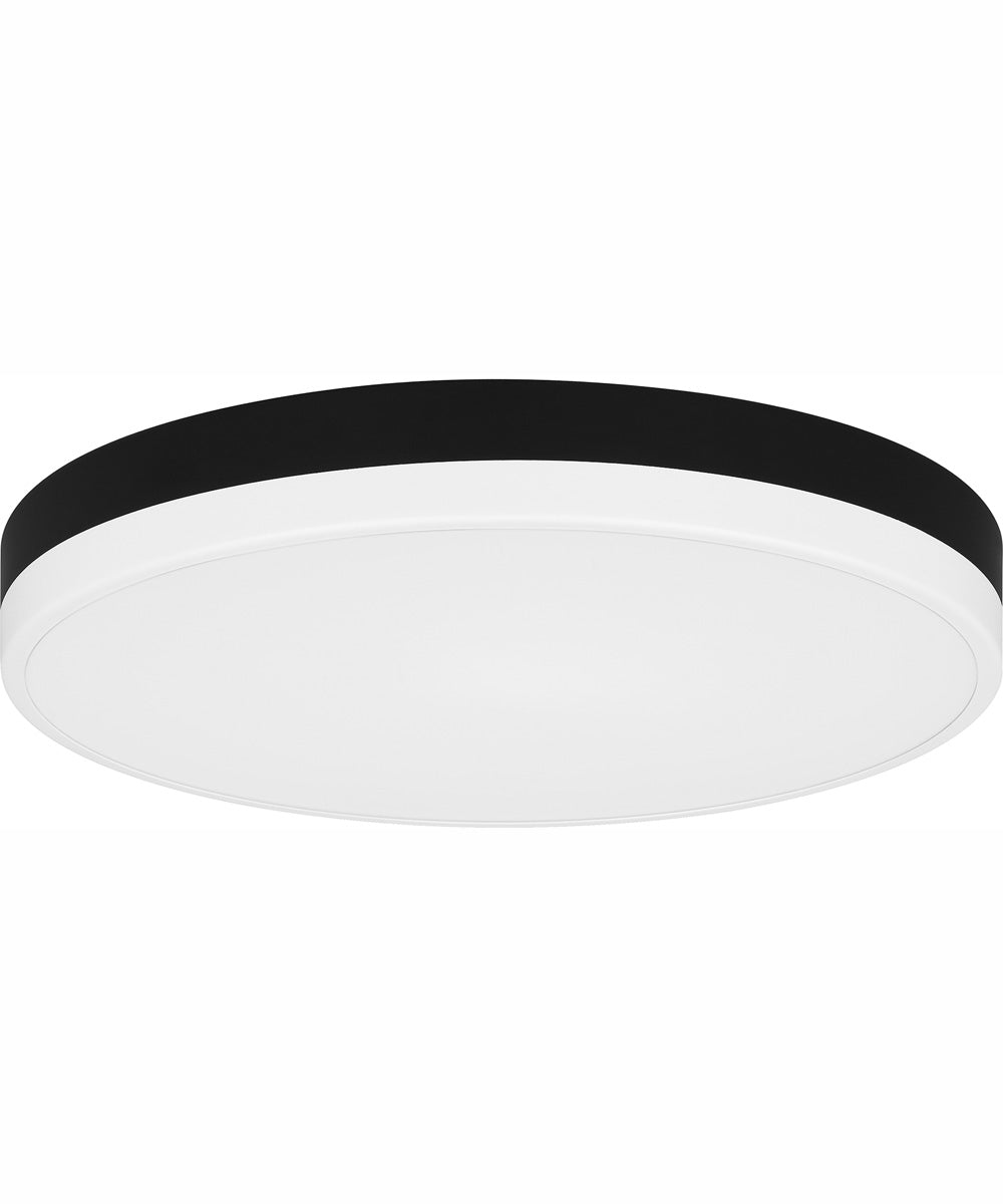 Weldin Medium Flush Mount Matte Black White