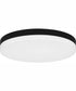 Weldin Medium Flush Mount Matte Black White