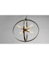 Swing 4-Light Global Pendant Light Antique Bronze