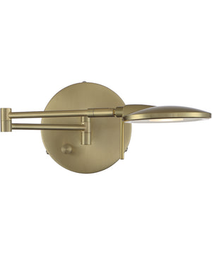 Dessau Turbo LED Wall Sconce Satin Brass