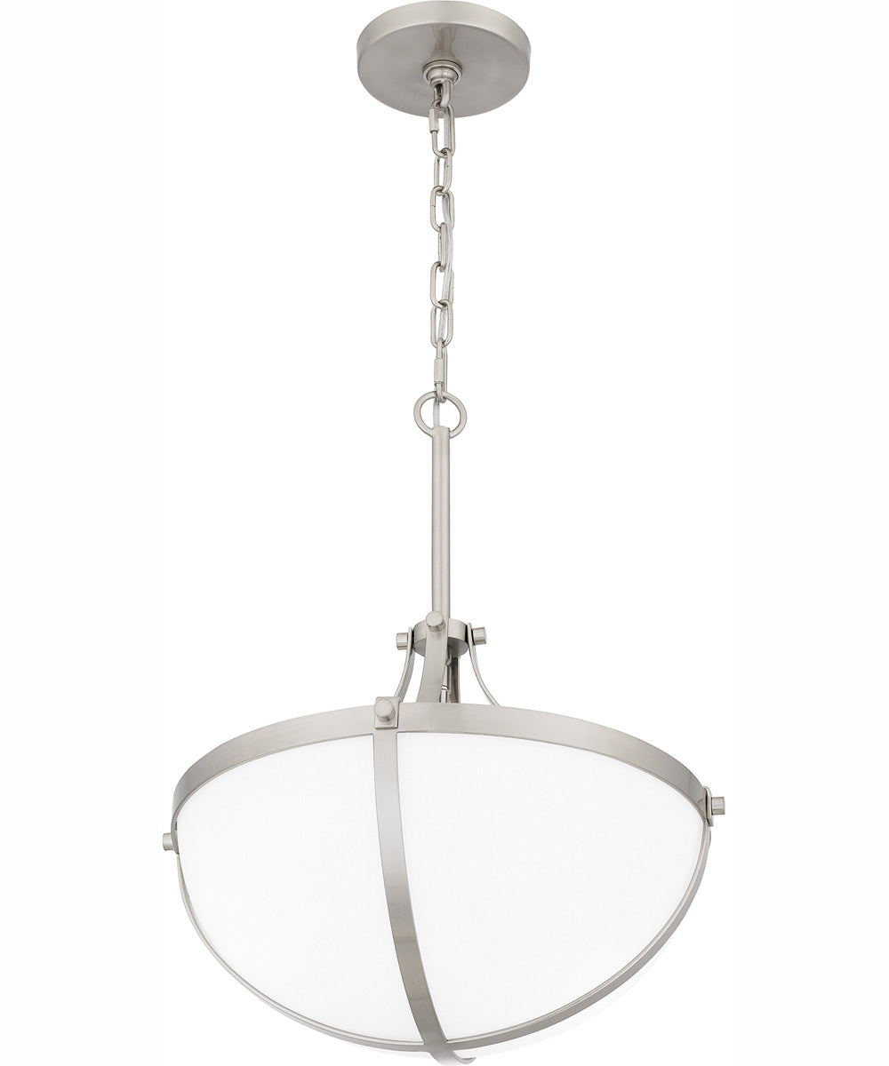 Antebellum Large 2-light Pendant Brushed Nickel