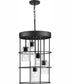 Burgess 5-Light Modern Farmhouse Hall & Foyer Light Matte Black