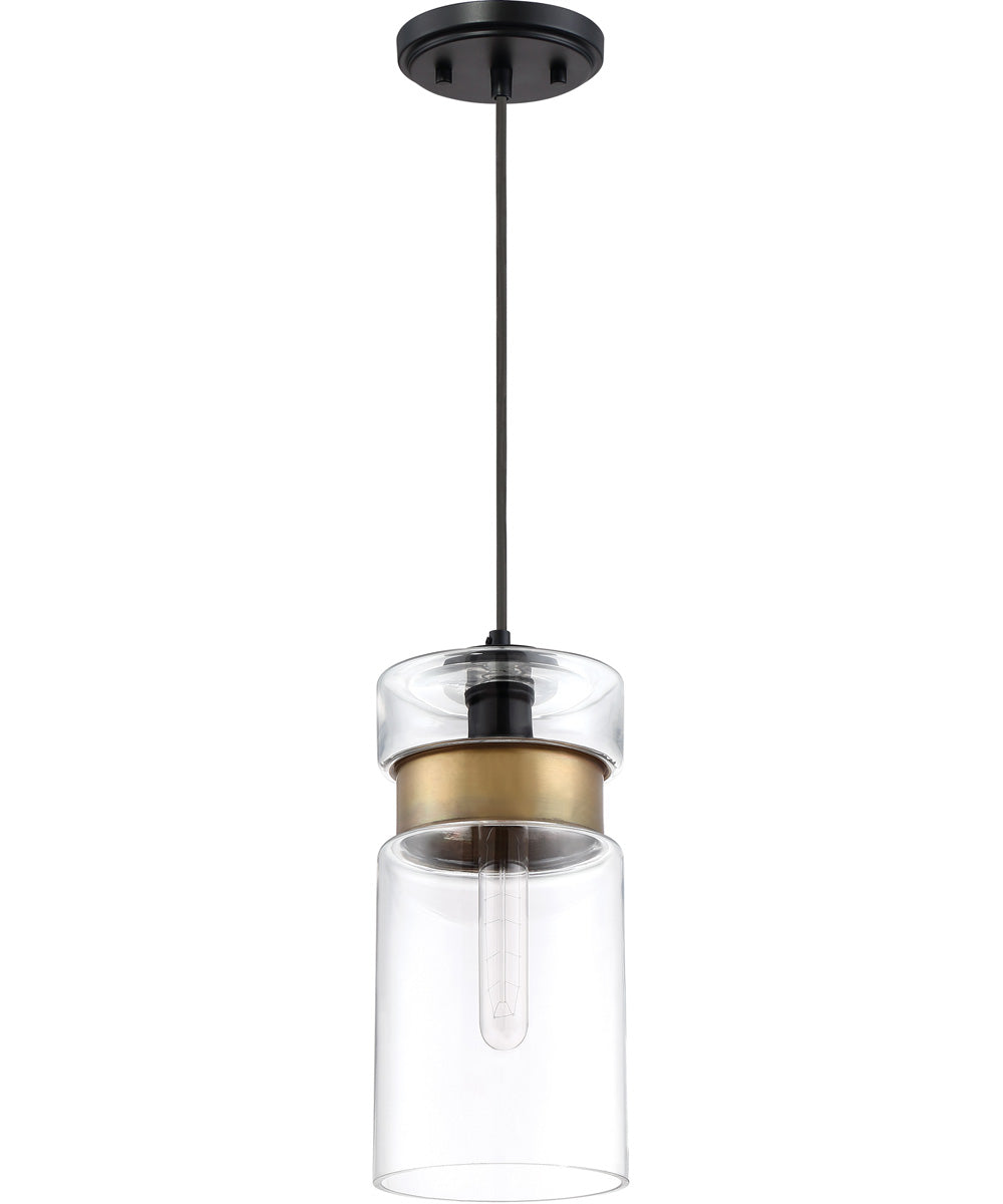 Gathering Small 1-light Mini Pendant Mystic Black