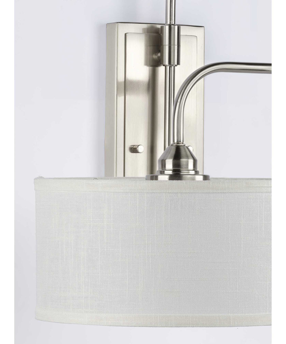 Kempsey 1-Light Swing Arm Wall Bracket Brushed Nickel