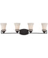 34"W Neval 4-Light Vanity & Wall Sudbury Bronze