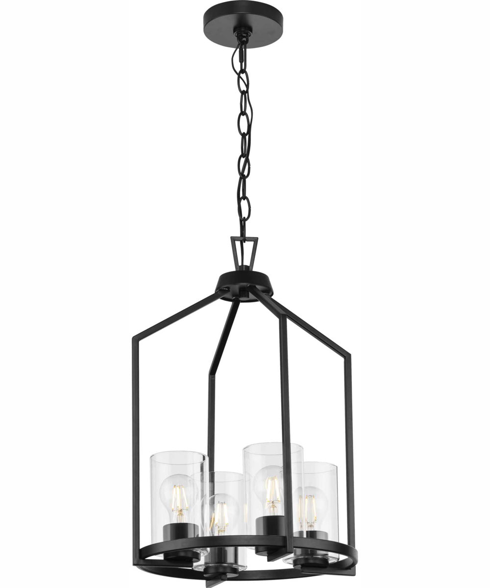 Goodwin 4-Light Modern Farmhouse Hall & Foyer Light Matte Black