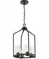 Goodwin 4-Light Modern Farmhouse Hall & Foyer Light Matte Black