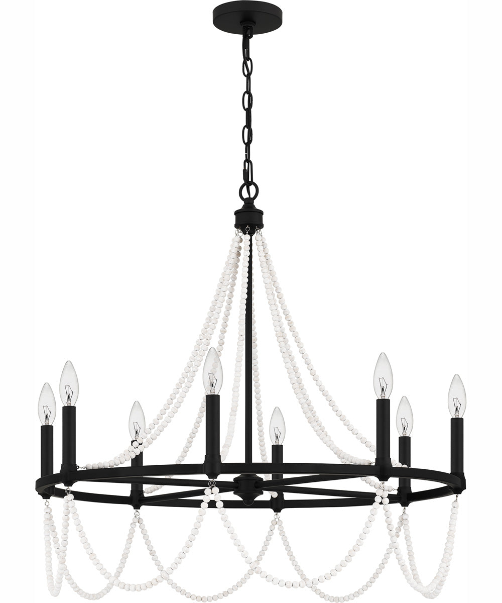 Brigitta 8-light Chandelier Matte Black