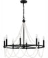 Brigitta 8-light Chandelier Matte Black