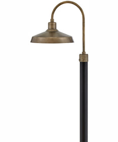 Forge Coastal Elements  1-Light Large Post Top or Pier Mount Lantern in Burnished Bronze