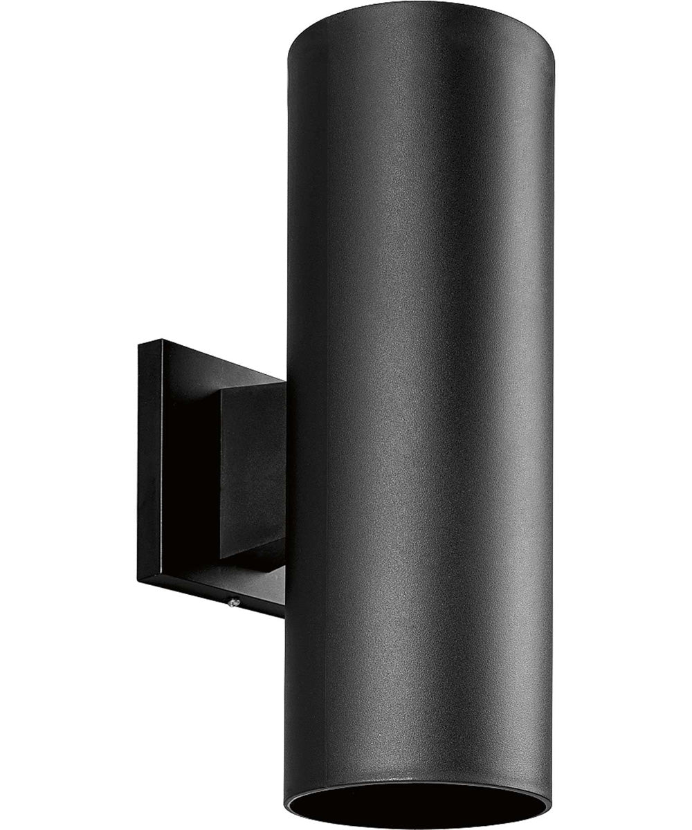 5" Non-Metallic Wall Mount Up/ Down Cylinder Black