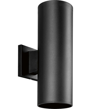 5" Non-Metallic Wall Mount Up/ Down Cylinder Black