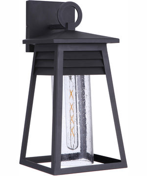 Becca 1-Light Outdoor Wall Lantern Matte Black