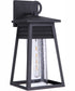 Becca 1-Light Outdoor Wall Lantern Matte Black