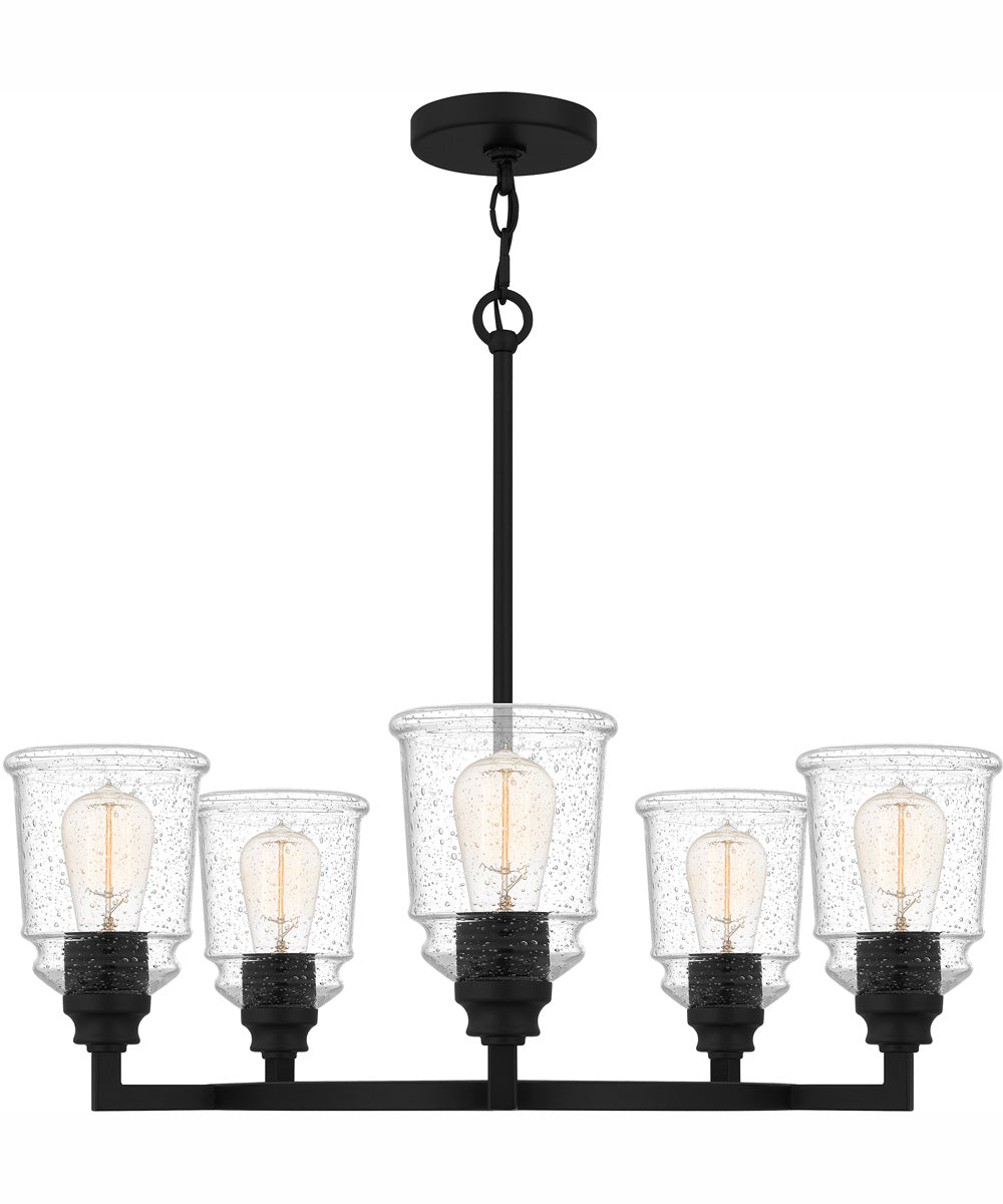 McIntire 5-light Chandelier Matte Black