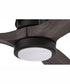 60" Sonnet 1-Light Ceiling Fan Flat Black