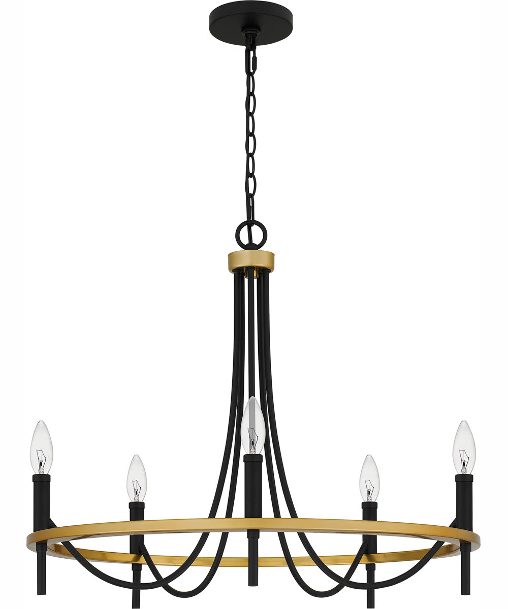 Legare 5-light Chandelier Matte Black