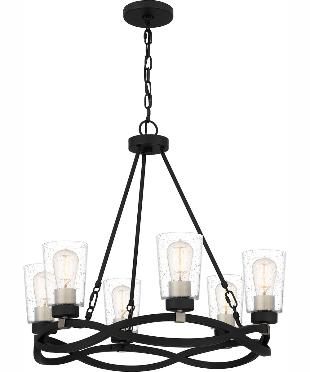 Overlook 6-light Chandelier Earth Black