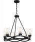 Overlook 6-light Chandelier Earth Black