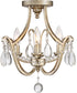 Regent 4-light Semi Flush Mount Vintage Gold