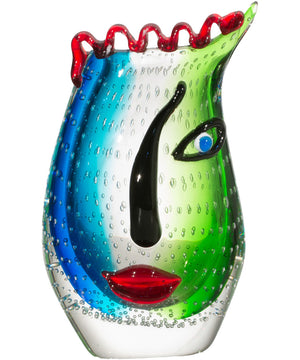 Solange Hand Blown Art Glass Vase