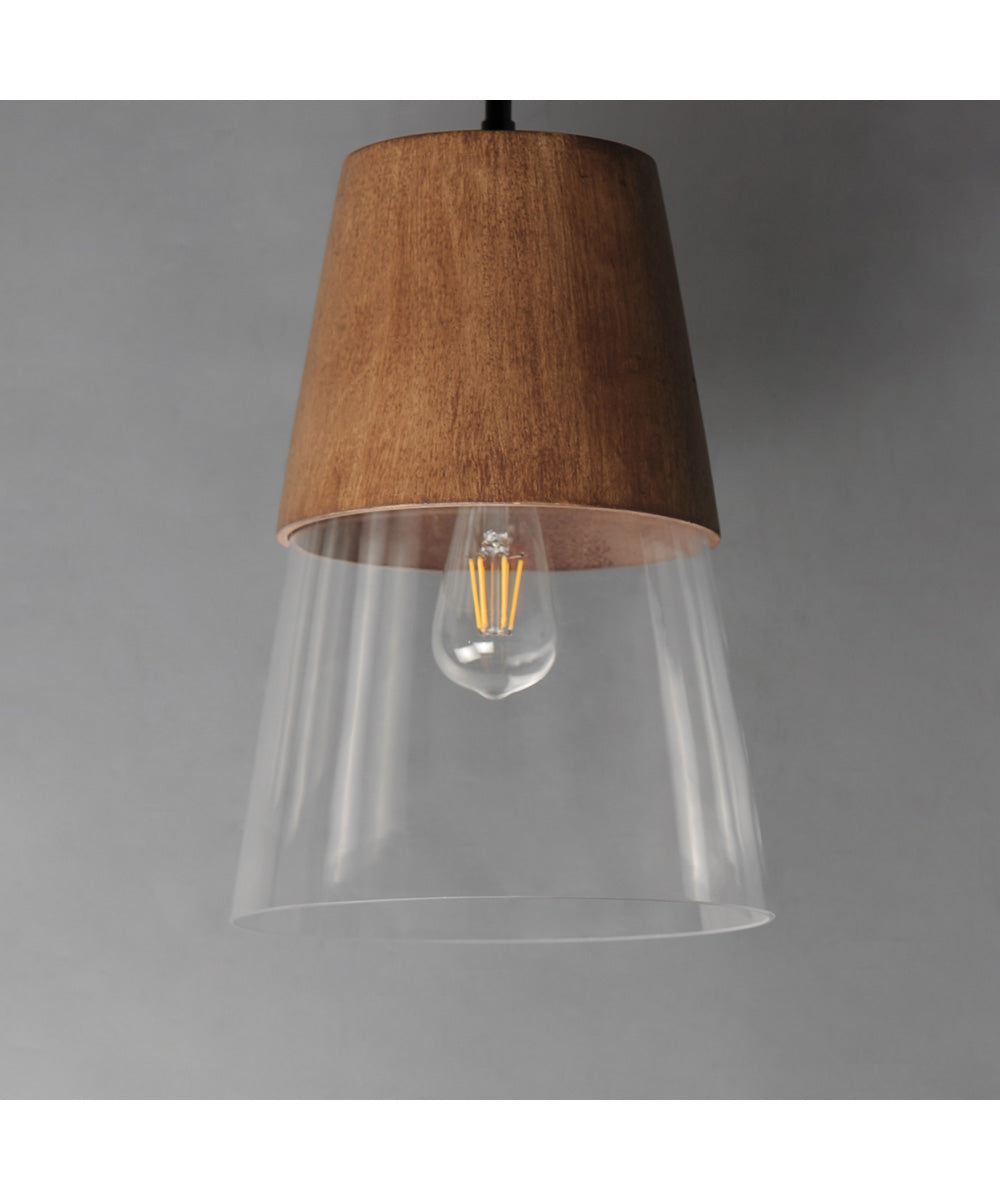 Carpenter 10 inch Mini Pendant Walnut / Black