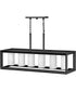 Fitzgerald 3-Light Large Outdoor Post Top or Pier Mount Lantern in Textured Black