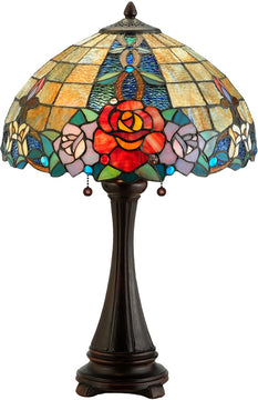 25"H Rose Vine Table Lamp