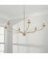 Dolan 6-Light Chandelier Matte Brass