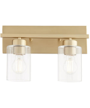 Carter 2-light Bath Vanity Light Aged Brass