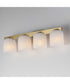 Scoop 4-Light Bath Vanity Natural Aged Brass