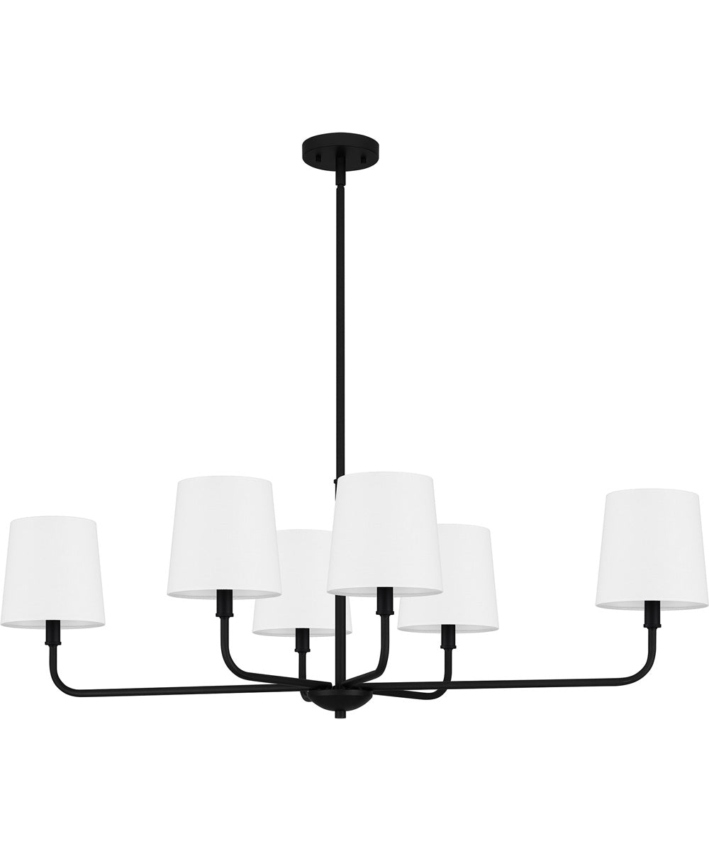 Gallagher Medium 6-light Island Light Matte Black