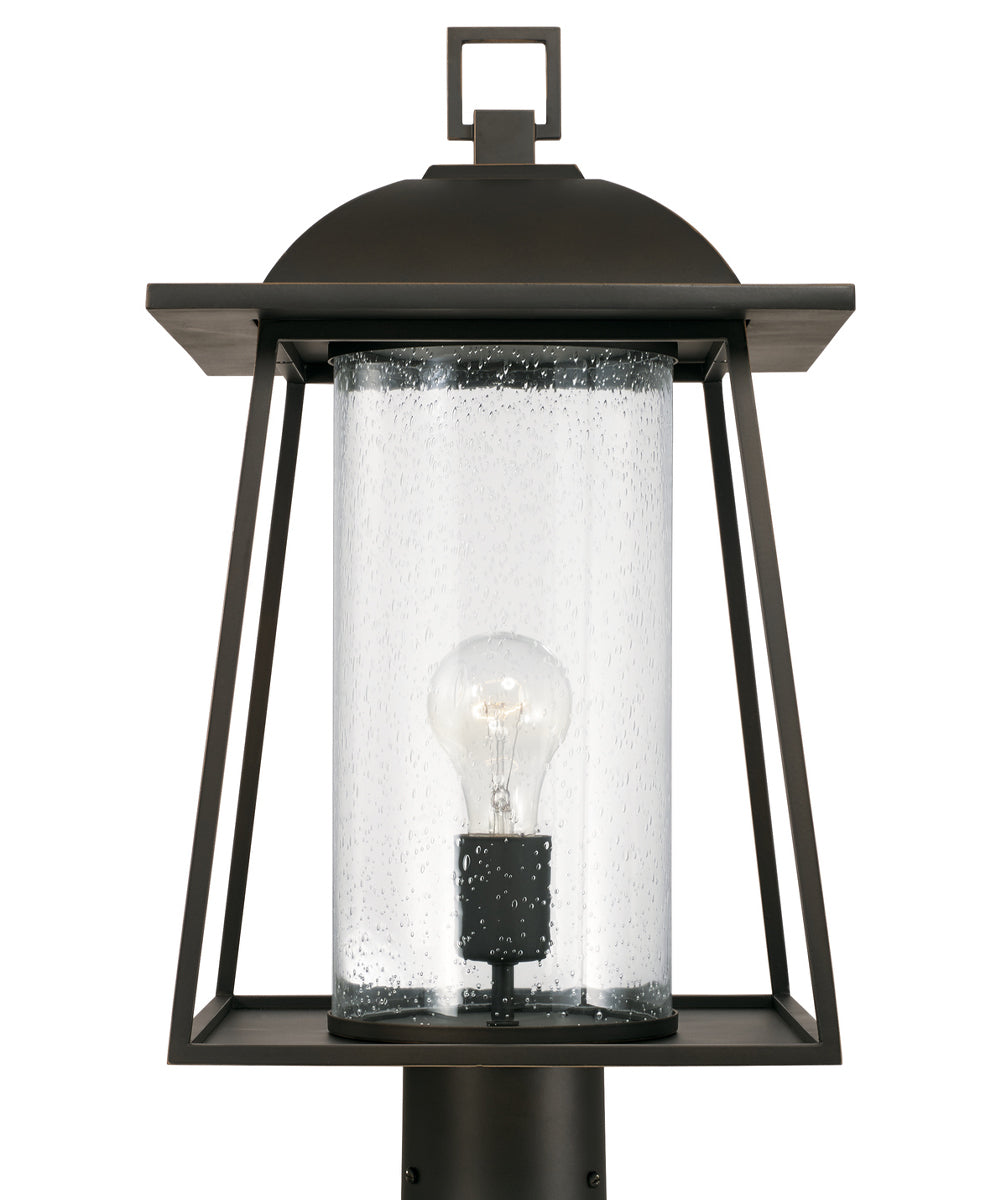 Durham 1-Light Outdoor Post-Lantern Rain or Shine - Oiled Bronze