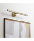 1-light LED Wall Mount Light Fixture Aged Brass