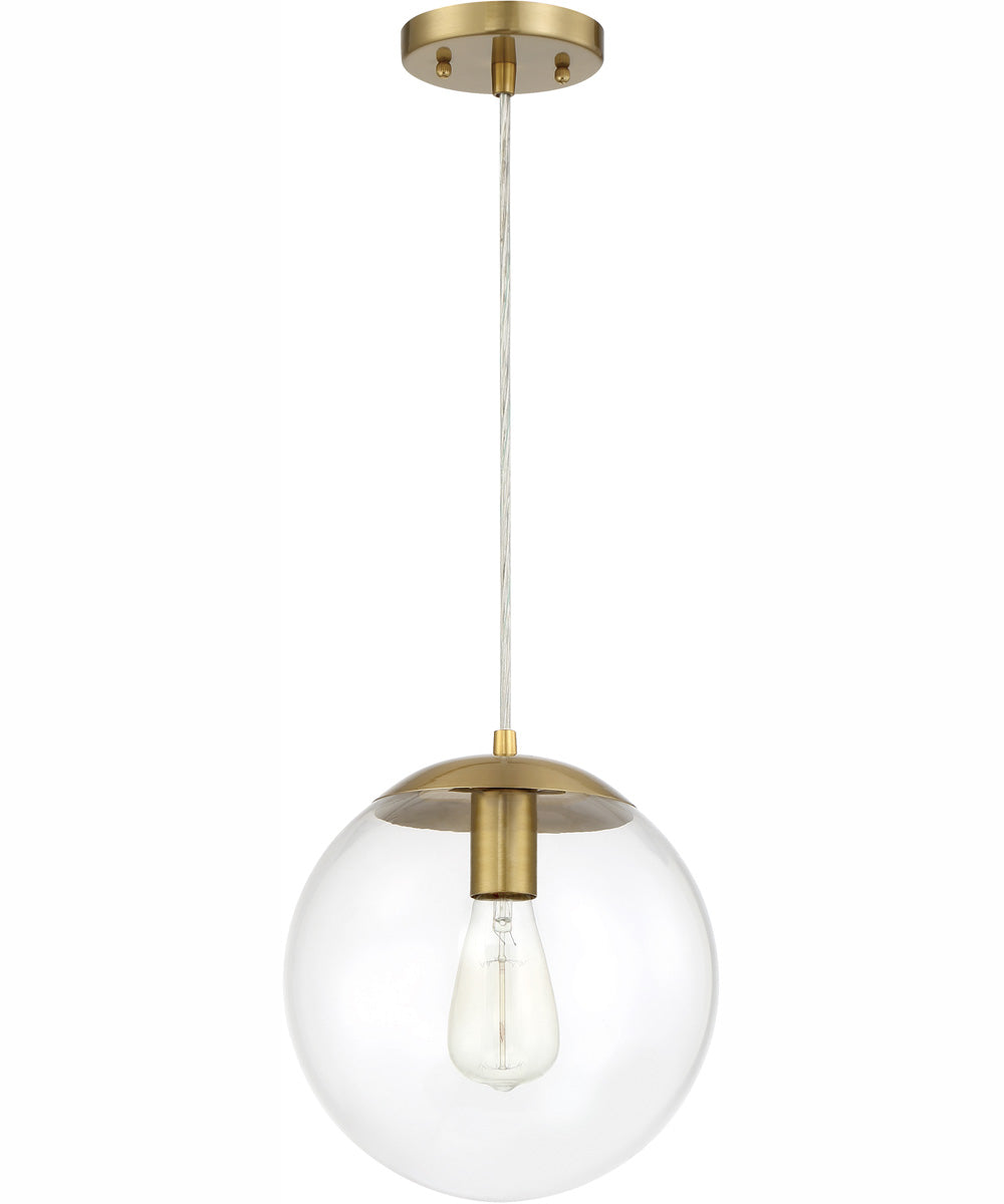 Gaze 1-Light Pendant Satin Brass