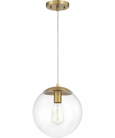 Gaze 1-Light Pendant Satin Brass