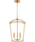 Mantle 3-light Entry Foyer Hall Chandelier Gold Leaf