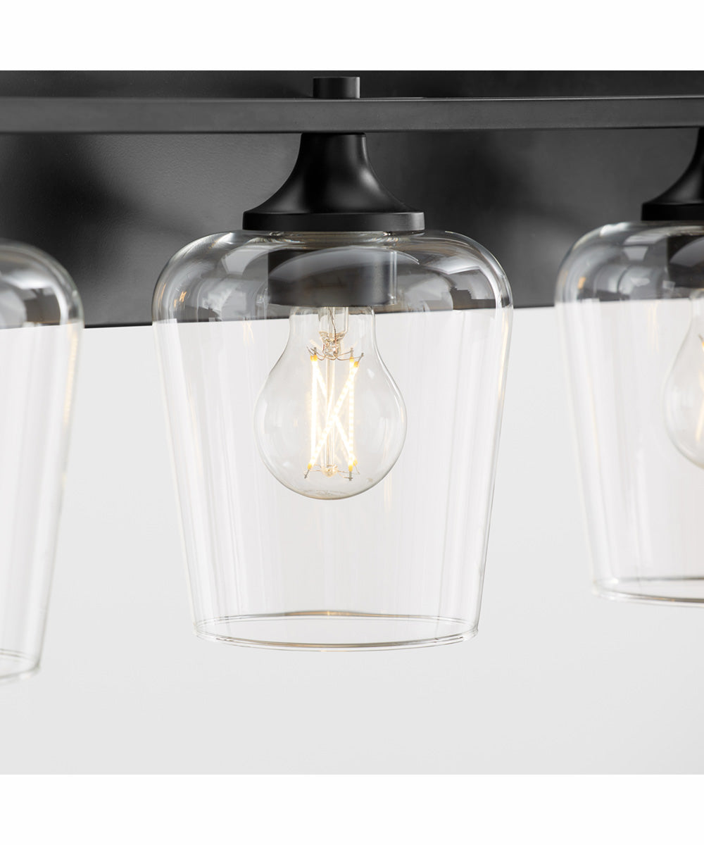 Veno 4-light Bath Vanity Light Matte Black