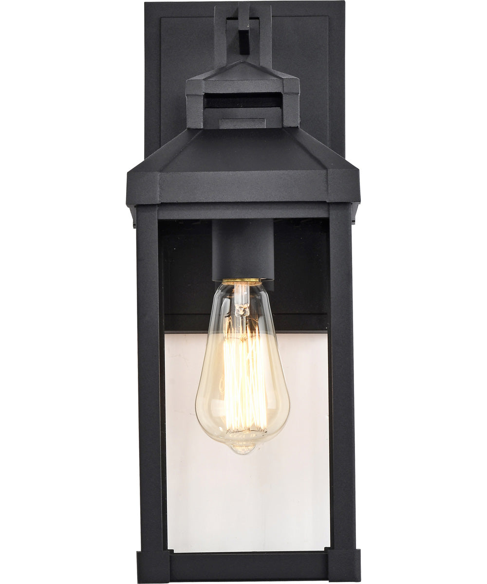 Corning 1-Light Outdoor Matte Black