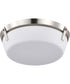Rowen 3-Light Close-to-Ceiling Brushed Nickel