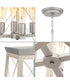 Briarwood 4-Light Farmhouse  Chandelier Foyer Light Galvanized