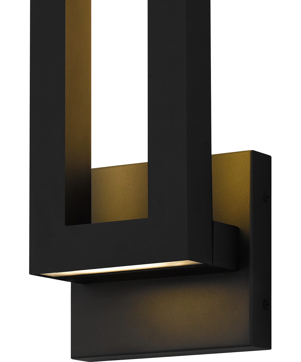 Pompeii Large Outdoor Wall Light  Coastal Armour Aluminum Earth Black