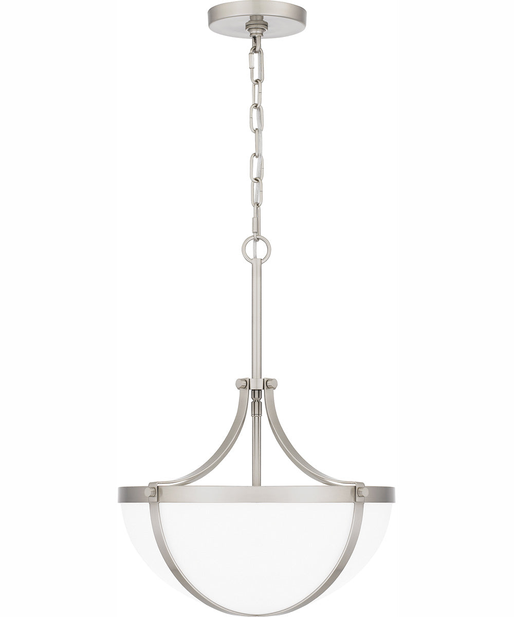 Antebellum Large 2-light Pendant Brushed Nickel