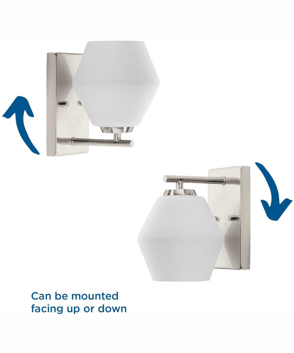 Copeland 1-Light Mid-Century Modern Vanity Light Brushed Nickel