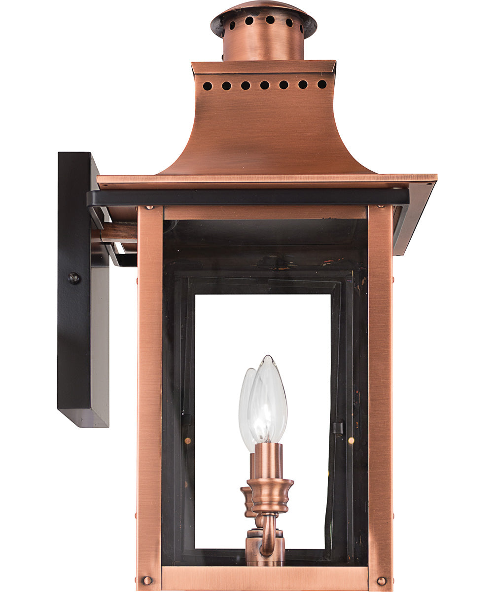 Chalmers Medium 2-light Outdoor Wall Light Aged Copper